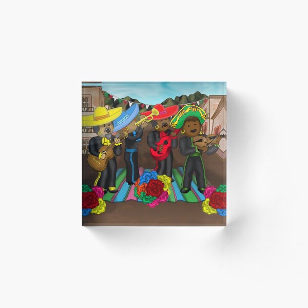Los Mariachis Acrylic Block