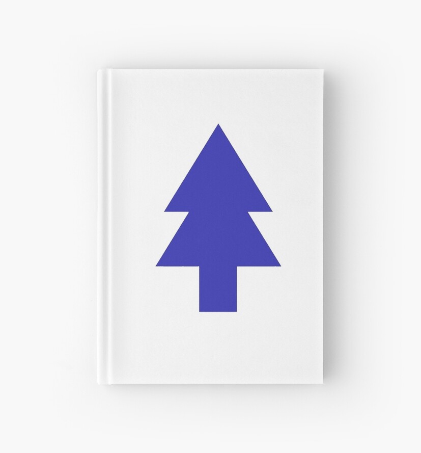 "Pine Tree from Dipper's hat" Hardcover Journal by bambidrawings