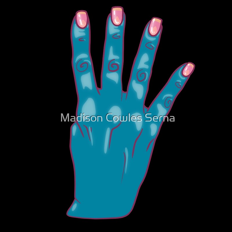 "4 Four Acrylic Nails ASL" by Madison Cowles Serna Redbubble