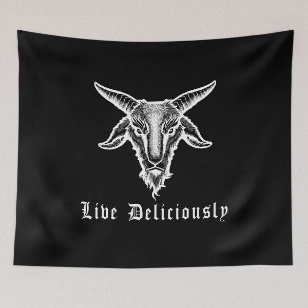 Item preview, Black Phillip Live Deliciously designed and sold by SpookshowDesign.