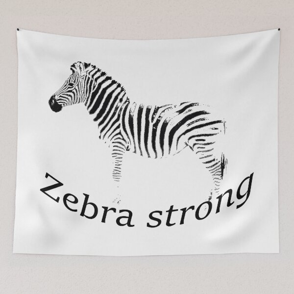Item preview, Zebra Strong All Day Long designed and sold by Trendature Online .