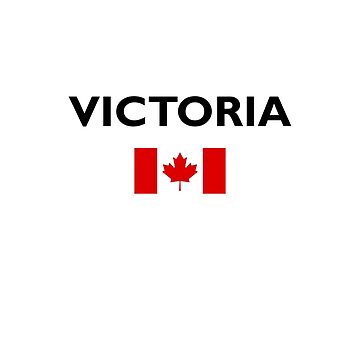 Artwork thumbnail, Victoria Canada Canadian Flag Light-Color by TinyStarCanada