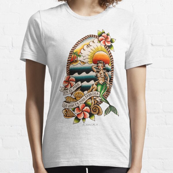 En el Mar la Vida es Mas Sabrosa Essential T-Shirt