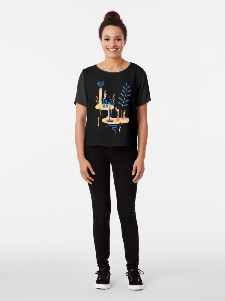 Alternate view of microcosm Chiffon Top