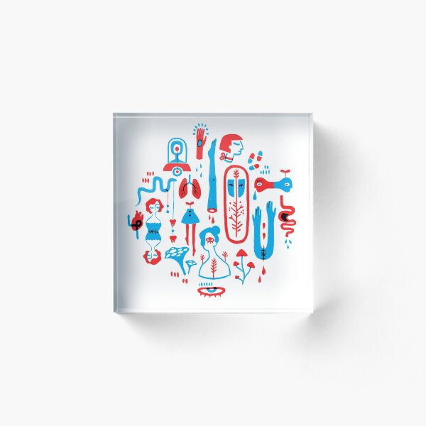 bodily function Acrylic Block