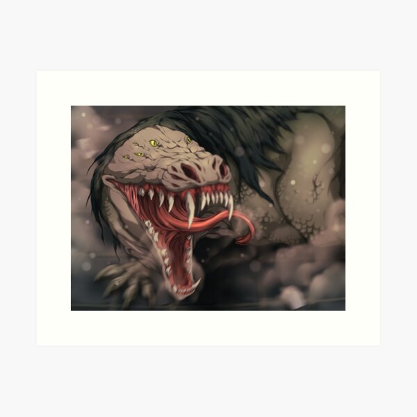 SCP-682 Art Print for Sale by turntechunderg