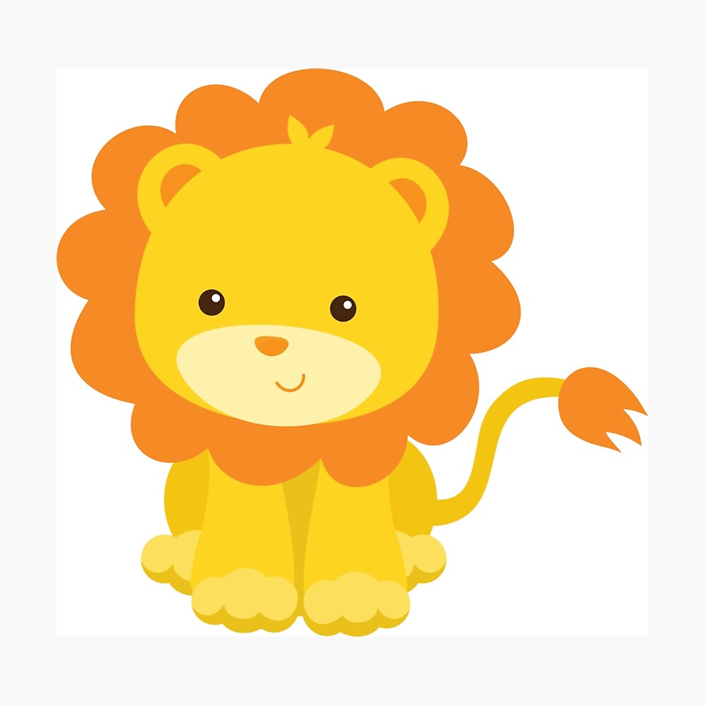 Lion cartoon - great for kids room