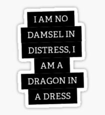 Damsel in Distress Sticker