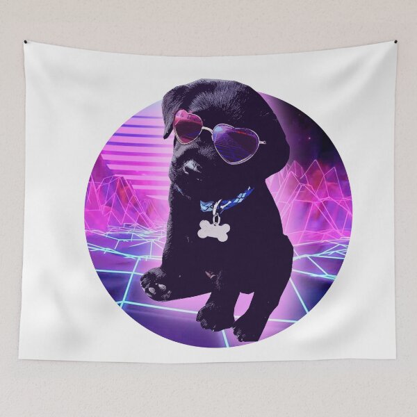 Artikelvorschau, Retrowave Hund entworfen und verkauft von Aline25.