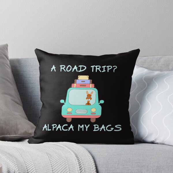 Item preview, A Road Trip Alpaca I'll Pack My Bags Vacation Road Trip Tee designed and sold by shoutoutshirtco.