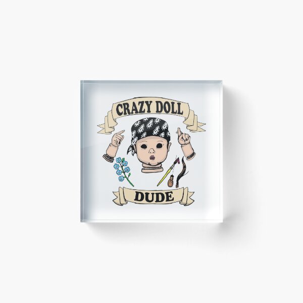 Item preview, Crazy doll dude (dark caucasian) designed and sold by CrazyDollLady.