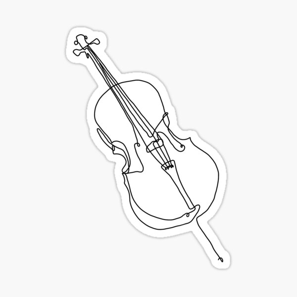 Cello Sticker