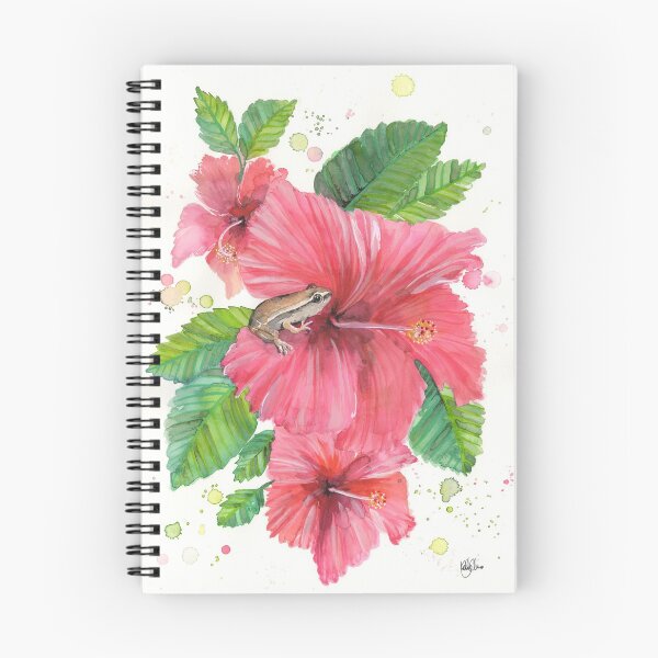 Item preview, Coqui Frog & Hibiscus Flower designed and sold by 3willows.