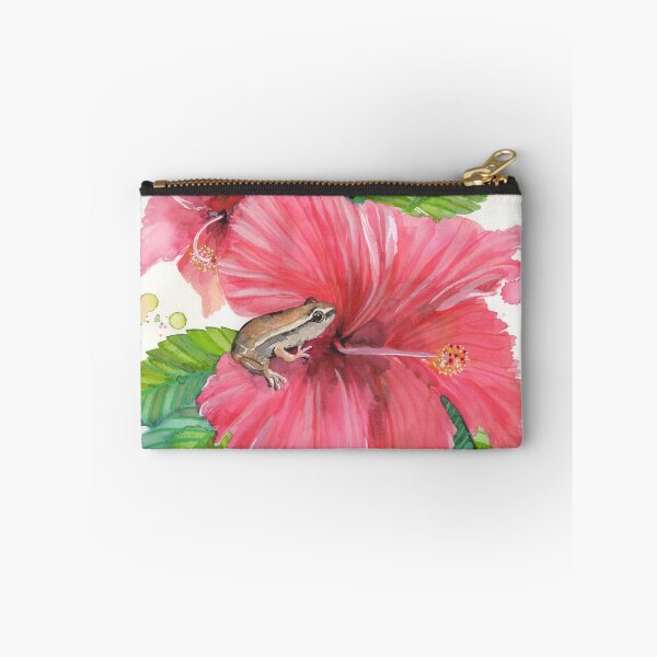 Item preview, Coqui Frog & Hibiscus Flower designed and sold by 3willows.