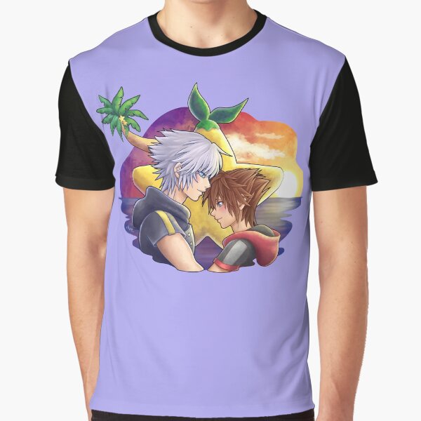 Vista previa del artículo con la obra «Riku & Sora», diseñado y vendido por AmeNocturna.