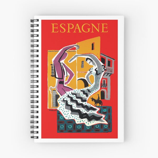 Artikelvorschau, Spanien Flamenco-Tänzer-Reise-Plakat 1953 entworfen und verkauft von retrographics.