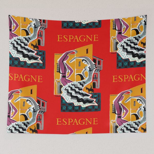 Item preview, 1953 Spain Flamenco Dancers Travel Poster designed and sold by retrographics.