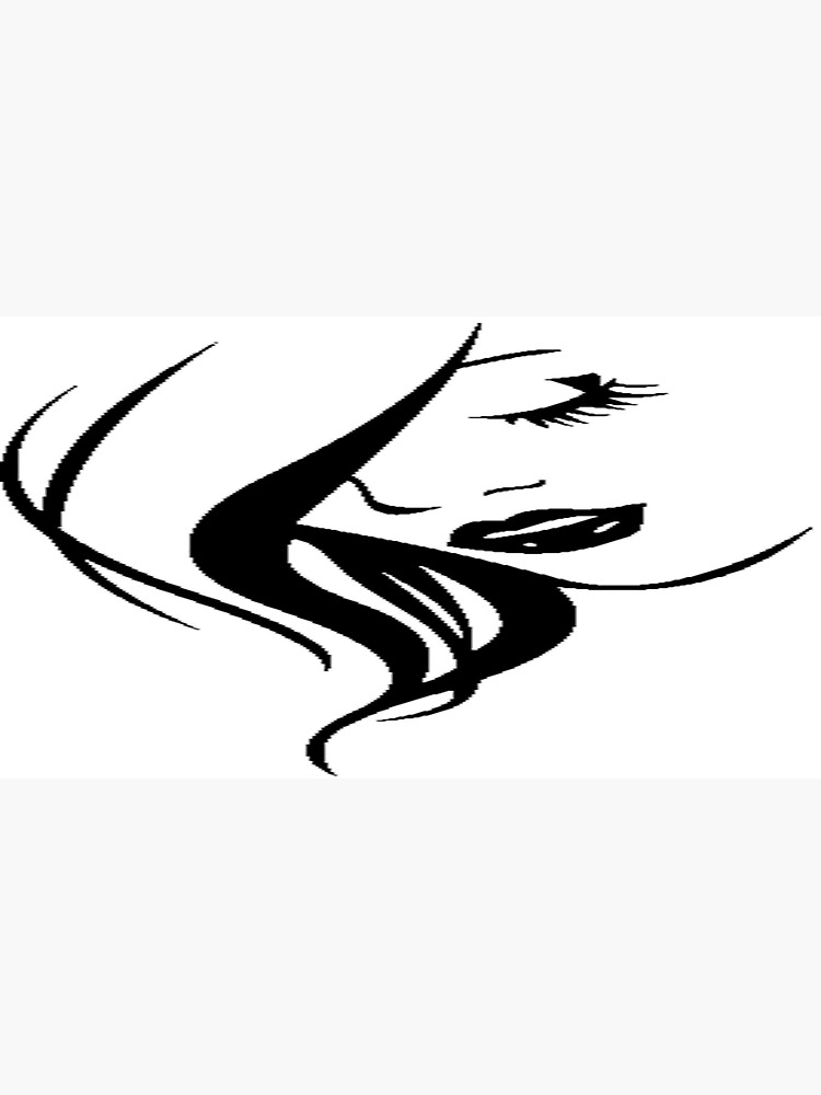 "Black and White Lady" Poster by pro2ozoa Redbubble