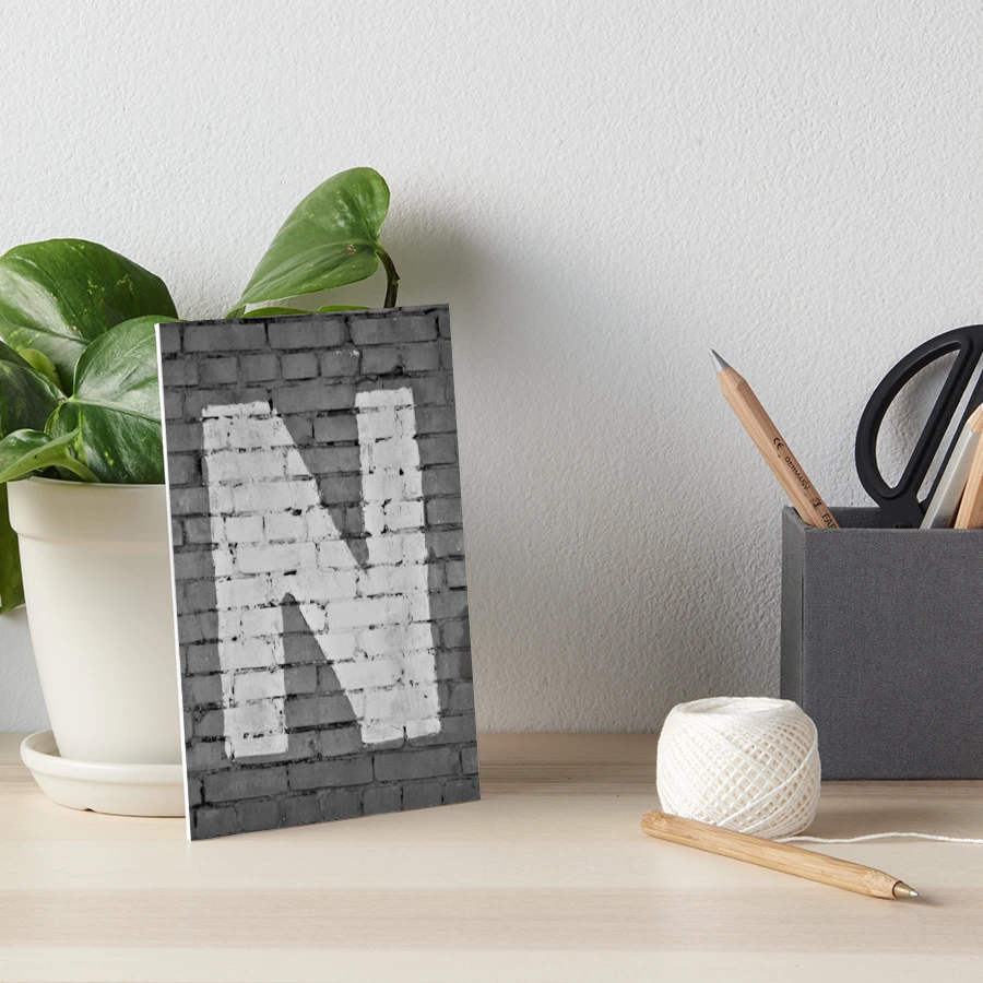 Creative Letter Art Letter N 4 By 6 Inch Black | New Zealand