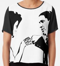 RESIST: Obama Fist Bump Chiffon Top