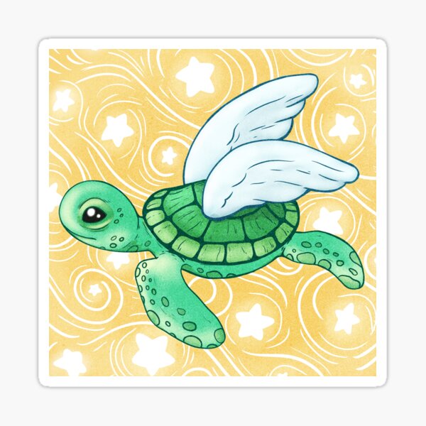 Angel Turtle Stickers for Sale