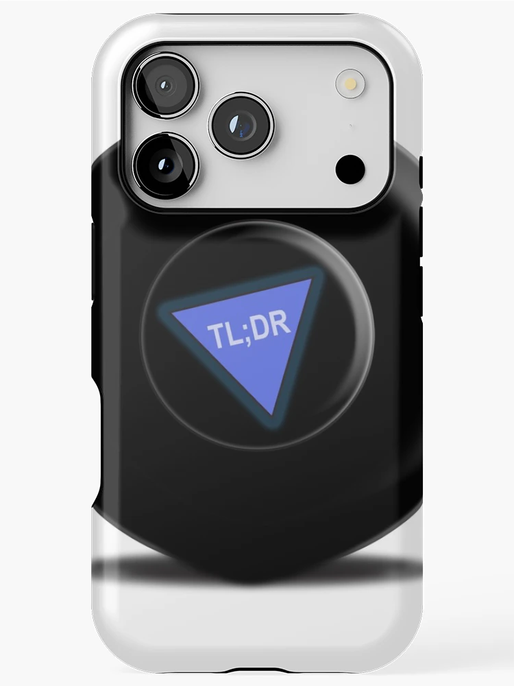 Thumbnail 1 of 4, iPhone Case, TL;DR designed and sold by RGGames.