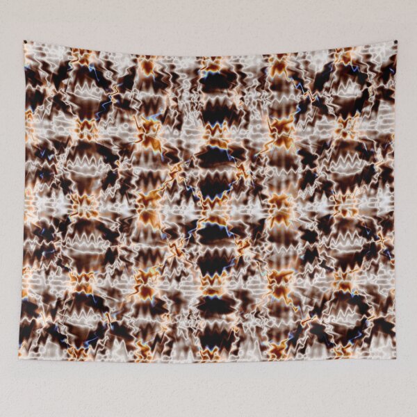 Item preview, Brown Abstract Electric Wave designed and sold by Ruth Palmer.