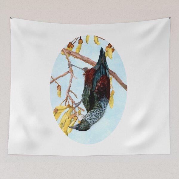 Item preview, Tui in a Kowhai Tree designed and sold by AuntieBetty.