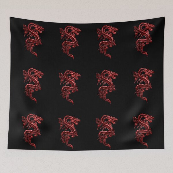 Item preview, Asian Red Dragon Pattern designed and sold by HavenDesign.