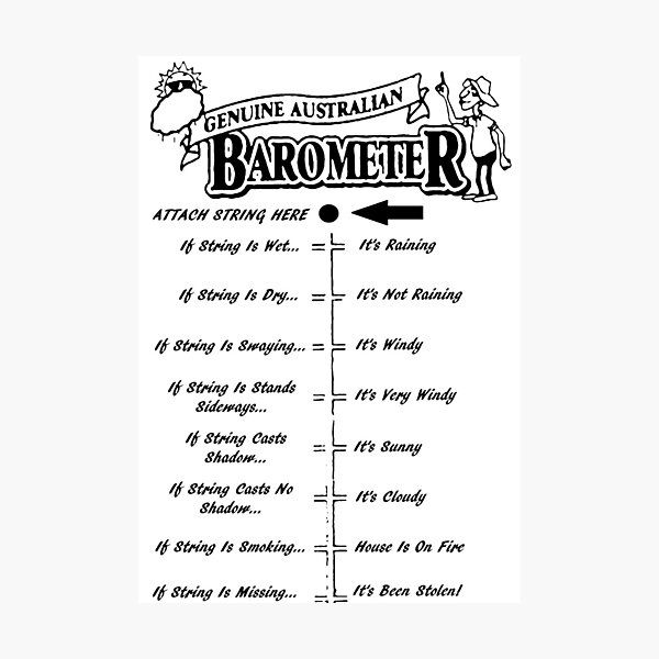 Item preview, Aussie Outback Barometer designed and sold by tnewton69.