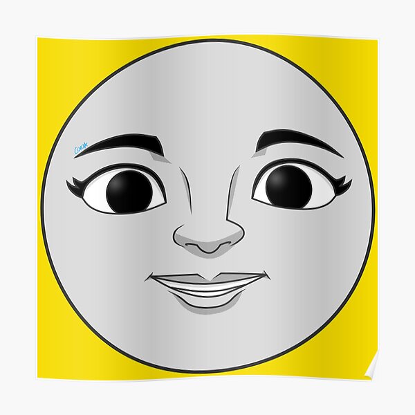 Thomas Train Posters Redbubble - thomas happy face roblox