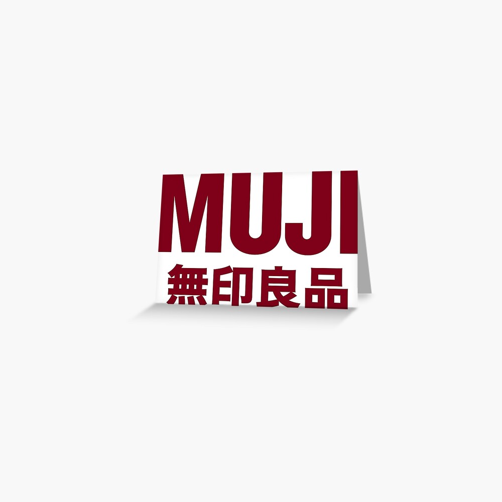 Muji Logo Postcard By Stelladown Redbubble