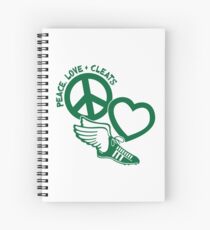 PEACE, LOVE and CLEATS Spiralblock