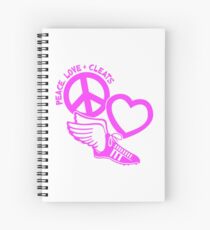PEACE, LOVE and CLEATS Spiralblock