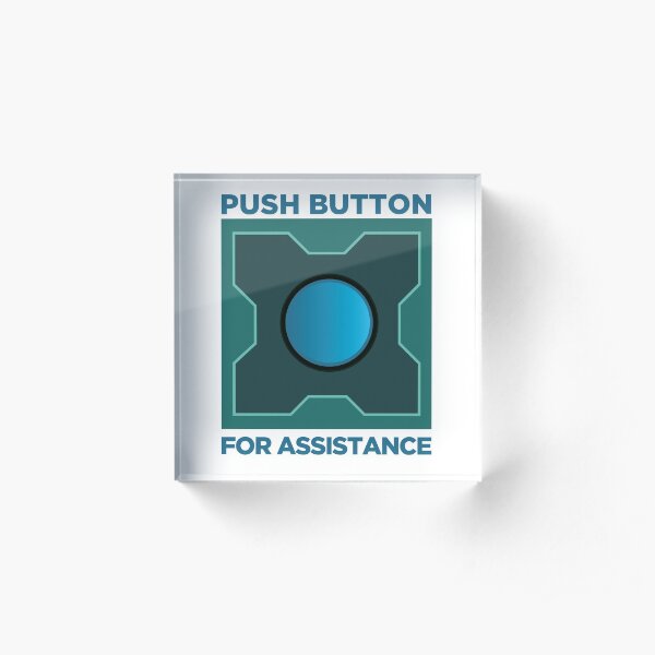 Push button mr meeseeks box-Rick and Morty Acrylic Block