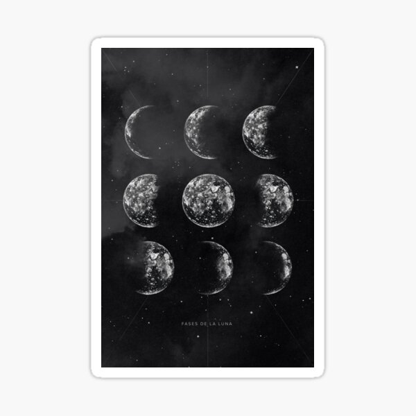 FASES DE LA LUNA Sticker