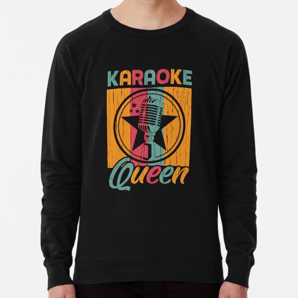 Karaoke Queen Singing Lover Matching Gift Lightweight Sweatshirt