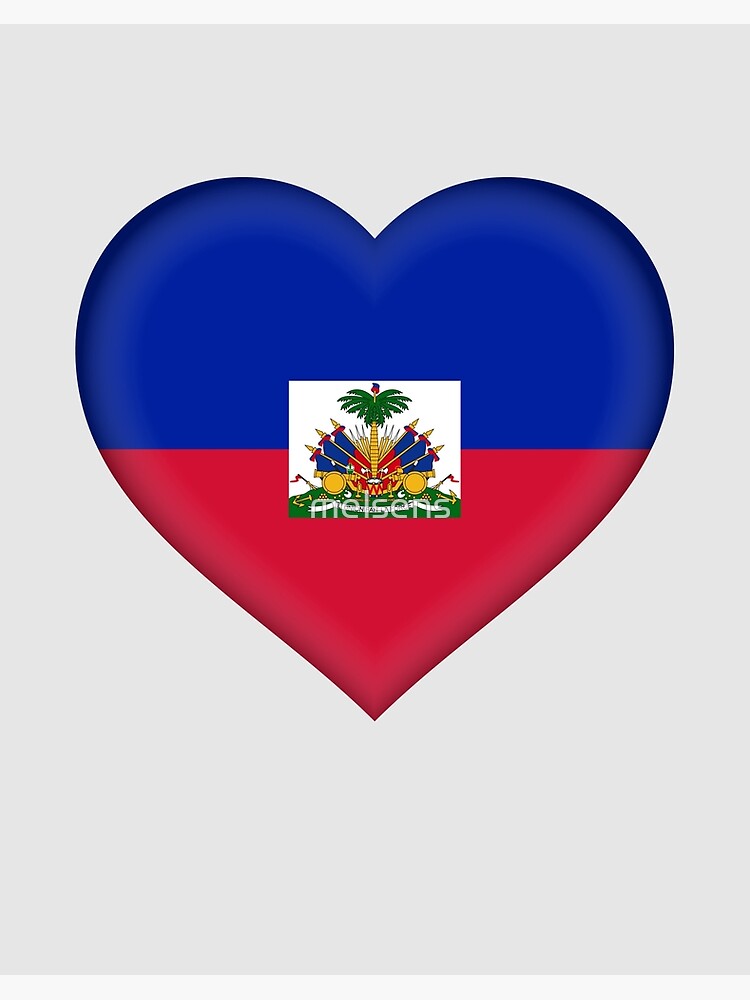 I Love Haiti T-Shirt | Haitian Flag Heart Outfit