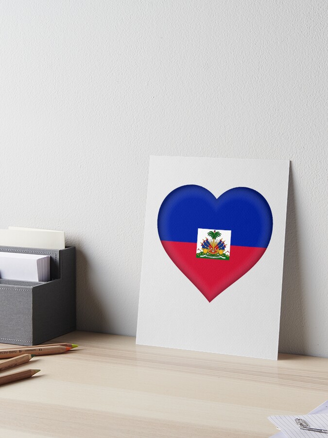 I Love Haiti T-Shirt | Haitian Flag Heart Outfit