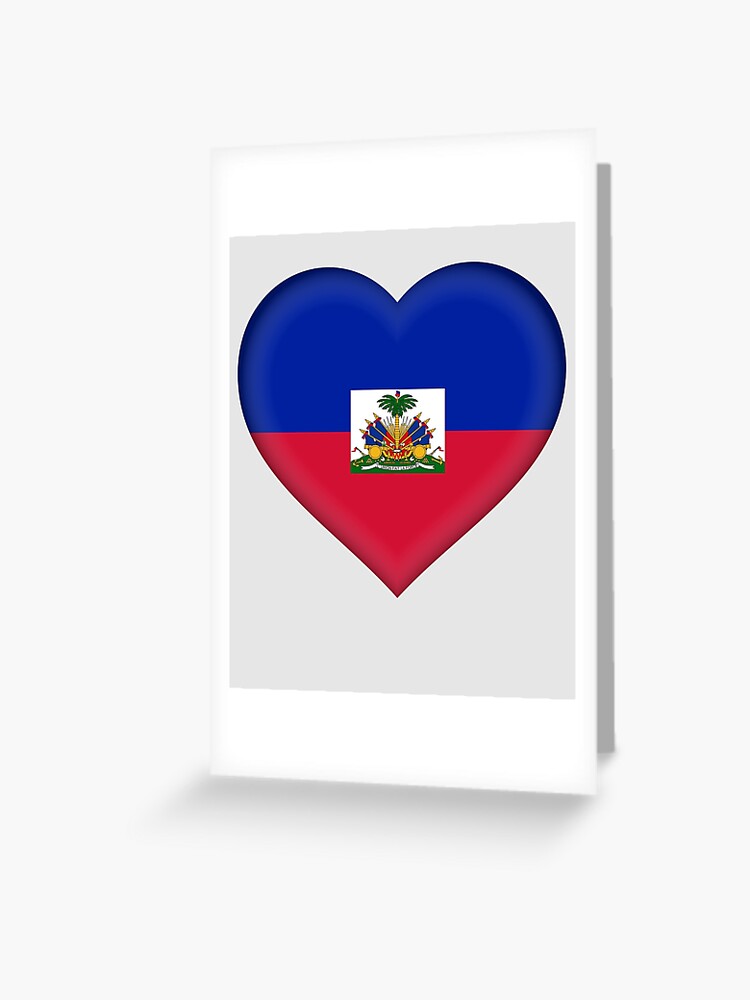 I Love Haiti T-Shirt | Haitian Flag Heart Outfit