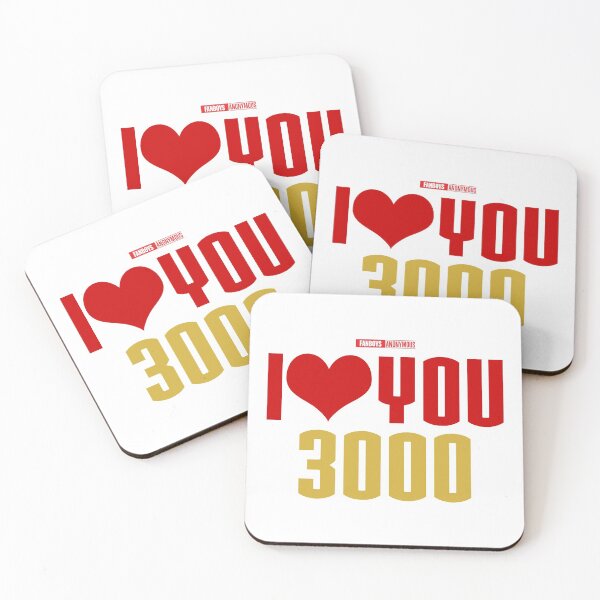 Item preview, I Love You 3000 v1 (red gold flat) designed and sold by Fanboys Anonymous.