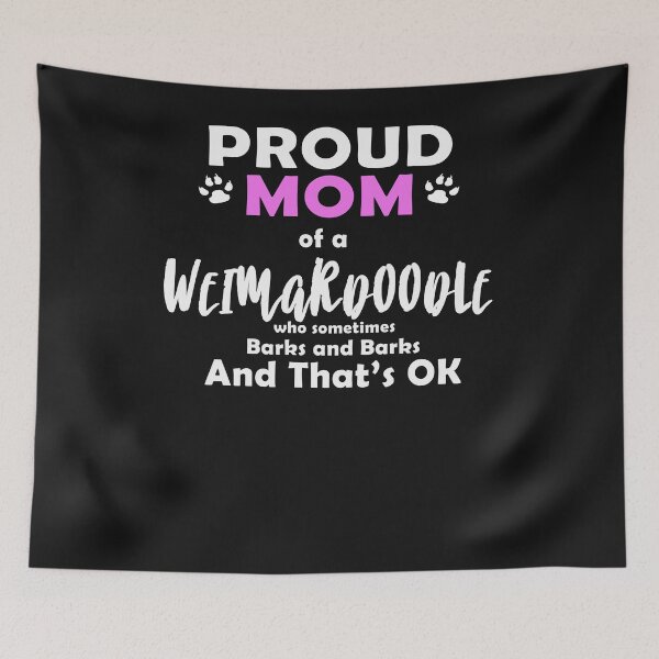 Item preview, Weimardoodle Proud Mom Weimaraner & Poodle designed and sold by OurFunnyDesigns.