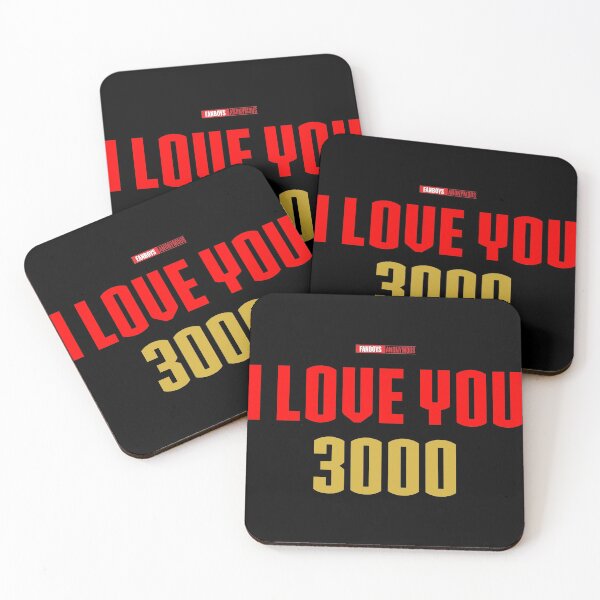 Item preview, I Love You 3000 v2 (red gold flat) designed and sold by Fanboys Anonymous.