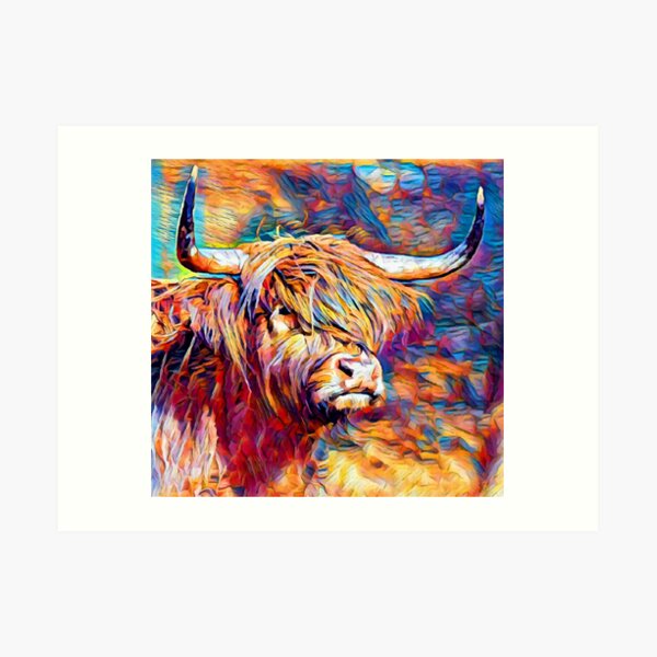 Highland Cow 6 Art Print