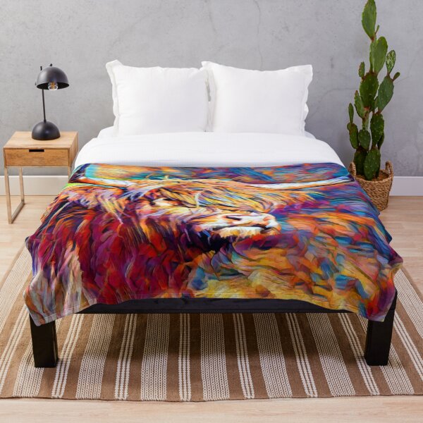 Highland Cow 6 Throw Blanket