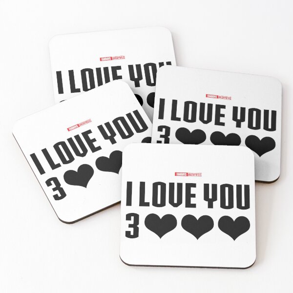Item preview, I Love You 3000 v4 (black) designed and sold by Fanboys Anonymous.