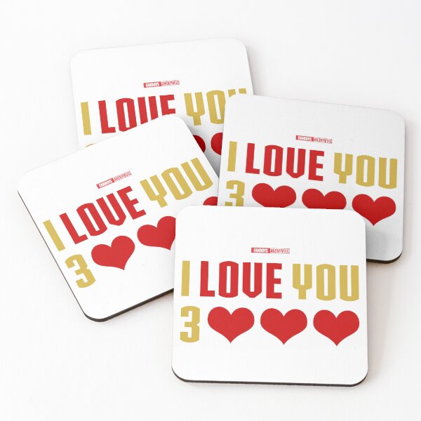 Item preview, I Love You 3000 v4 (red gold flat) designed and sold by Fanboys Anonymous.