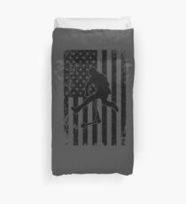 American Stunt Scooter Kick Trick Competition Art Duvet Cover