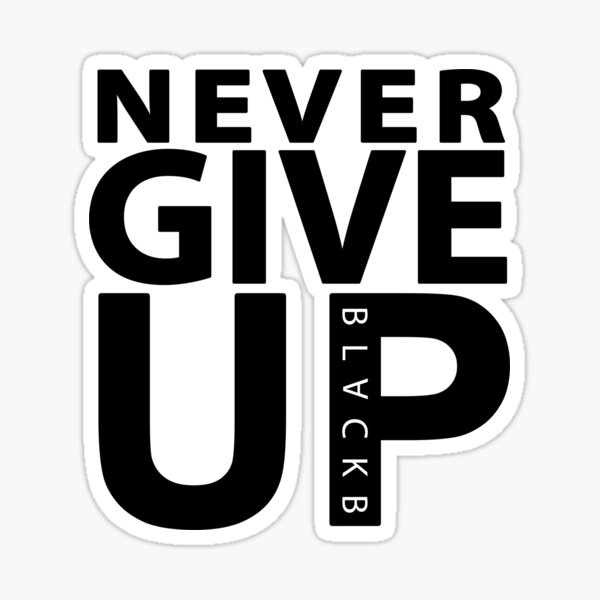 Mo Salah "NEVER GIVE UP" Sticker