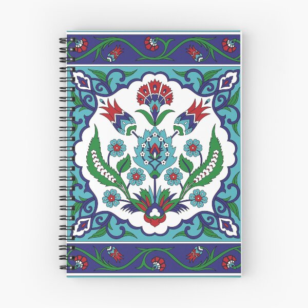 Item preview, Turkish Tile Pattern – Vintage iznik ceramic with tulips designed and sold by patternsjourney.
